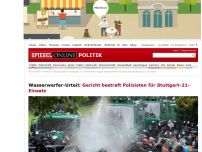 Bild zum Artikel: Wasserwerfer-Urteil: Gericht bestraft Polizisten für Stuttgart-21-Einsatz