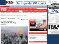 Bild zum Artikel: Festivalgäste sind sauer - Schock nach Holi-Party