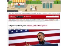 Bild zum Artikel: Giftgasangriff in Syrien: Obama geht auf Kriegskurs