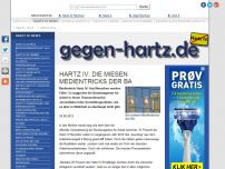 Bild zum Artikel: Hartz IV: Die miesen Medientricks der BA