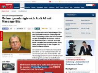 Bild zum Artikel: Weil er Rückenprobleme hat - Grüner genehmigte sich Audi A8 mit Massage-Sitz