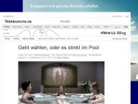 Bild zum Artikel: Video für mehr Wahlbeteiligung: Geht wählen, oder es stinkt im Pool