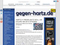 Bild zum Artikel: Hartz IV Regelsatz soll um 9 Euro ab 2014 steigen