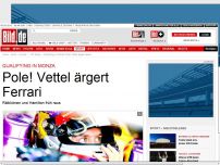 Bild zum Artikel: Qualifying in Monza - Pole! Vettel ärgert Ferrari