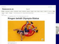 Bild zum Artikel: Entscheidung des IOC: Ringen behält Olympia-Status