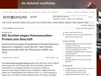 Bild zum Artikel: Olympia Sotschi: 
			  IOC fürchtet wegen Homosexuellen-Protest ums Geschäft