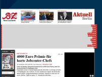 Bild zum Artikel: Hart bei Hartz-IV: 4000 Euro Prämie für harte Jobcenter-Chefs