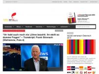 Bild zum Artikel: “Ihr habt auch noch nie Löhne bezahlt. Ihr stellt so dumme Fragen” – Transkript: Frank Stronach (Wahlarena, Puls 4)