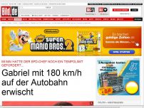 Bild zum Artikel: Er will ein Tempolimit... - Gabriel mit 180 km/h erwischt