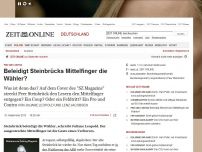 Bild zum Artikel: Pro und Contra: 
			  Beleidigt Steinbrücks Mittelfinger die Wähler?