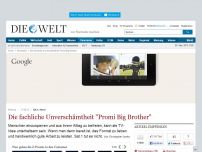 Bild zum Artikel: Sat.1.-Show: Die fachliche Unverschämtheit 'Promi Big Brother'