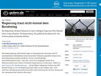 Bild zum Artikel: NSA-Skandal: Regierung traut nicht einmal dem Bundestag