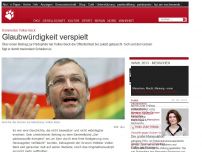 Bild zum Artikel: Kommentar Volker Beck: Glaubwürdigkeit verspielt