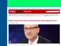 Bild zum Artikel: Grüne: Volker Beck täuschte Öffentlichkeit über Pädophilie-Text