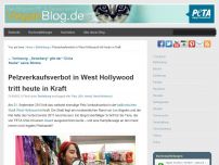 Bild zum Artikel: Pelzverkaufsverbot in West Hollywood tritt heute in Kraft