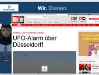 Bild zum Artikel: Irres Internet-Video - UFO-Alarm über Düsseldorf!