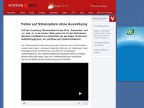 Bild zum Artikel: Druckfehler auf Stimmzetteln ohne Auswirkung