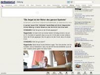 Bild zum Artikel: Bildung - 'Die Angst ist der Motor von dem ganzen System'