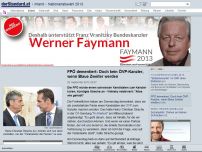 Bild zum Artikel: Koalitionssignale - FPÖ würde ÖVP-Kanzler unterstützen