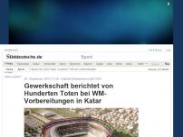 Bild zum Artikel: Fußball-Weltmeisterschaft 2022: Gewerkschaft berichtet von Hunderten Toten bei WM-Vorbereitungen in Katar