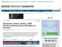 Bild zum Artikel: Gemeinsame Schulden: IWF verlangt rigorose Umsetzung des Masterplans