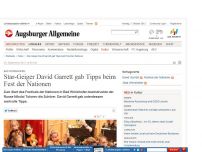 Bild zum Artikel: Bad Wörishofen: Star-Geiger David Garrett gab Tipps beim Fest der Nationen
