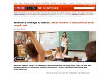 Bild zum Artikel: Weltweite Umfrage zu Status: Lehrer werden in Deutschland kaum respektiert
