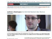 Bild zum Artikel: Auftritt in Washington: Ex-CIA-Chef spielt auf Mord an Snowden an