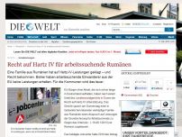 Bild zum Artikel: Sozialleistungen: Recht auf Hartz-IV für arbeitssuchende Rumänen