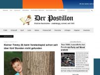 Bild zum Artikel: Kleiner Timmy (9) bei Versteckspiel schon seit über fünf Stunden nicht gefunden