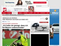 Bild zum Artikel: Lewandowski   -  

„Habe nie gesagt, dass ich bei Bayern unterschreibe“