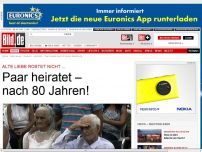 Bild zum Artikel: Liebe rostet nicht ... - Paar heiratet– nach 80 Jahren!