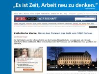 Bild zum Artikel: Katholische Kirche: Unter den Talaren das Geld von 2000 Jahren