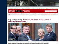 Bild zum Artikel: Regierungsbildung: Union und SPD einigen sich auf Koalitionsverhandlungen