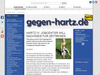 Bild zum Artikel: Hartz IV: Jobcenter will Nachweis für Zeitreisen