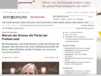 Bild zum Artikel: Zukunft des Liberalismus: 
			  Warum die Grünen die Partei der Freiheit sind