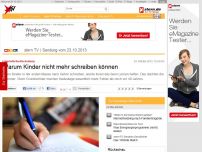 Bild zum Artikel: Fehlerhafte Rechtschreibung: Warum Kinder nicht mehr schreiben können