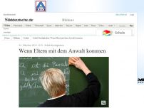 Bild zum Artikel: Schul-Streitigkeiten: Wenn Eltern mit dem Anwalt kommen