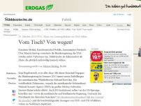 Bild zum Artikel: Zitate von Unionspolitikern zur NSA-Affäre: Vom Tisch? Von wegen!