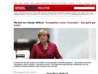 Bild zum Artikel: Merkel zur Handy-Affäre: 'Ausspähen unter Freunden - das geht gar nicht'