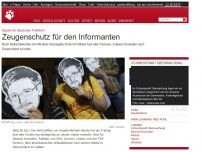 Bild zum Artikel: Appell von deutschen Politikern: Zeugenschutz für den Informanten