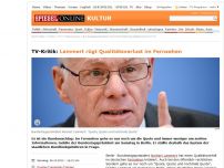 Bild zum Artikel: TV-Kritik: Lammert rügt Qualitätsverlust im Fernsehen