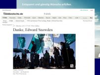 Bild zum Artikel: NSA-Affäre: Danke, Edward Snowden