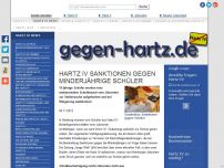 Bild zum Artikel: Hartz IV Sanktionen gegen minderjährige Schüler