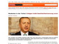 Bild zum Artikel: Studenten in der Türkei: Gend_Erdogan treibt Geschlechtertrennung voran