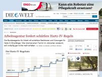 Bild zum Artikel: Sanktionen: Arbeitsagentur fordert schärfere Hartz-IV-Regeln