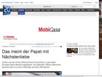 Bild zum Artikel: Starker Auftritt: Das meint der Papst mit Nächstenliebe