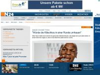 Bild zum Artikel: Ansage von Mike Tyson - 
'Würde die Klitschkos in einer Runde umhauen'