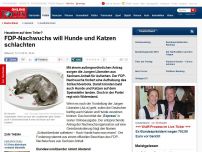 Bild zum Artikel: Haustiere auf dem Teller? - FDP-Nachwuchs will Hunde und Katzen schlachten