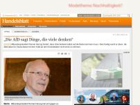 Bild zum Artikel: Altbundespräsident Roman Herzog: „Die AfD sagt Dinge, die viele denken“